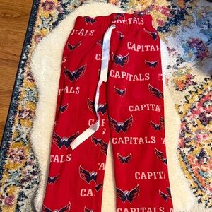 Red Washington Capitals fleece Pajama Pants size small